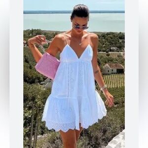 Zara White Summer Dress